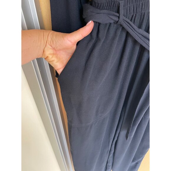 Carole Little Saint Tropez West Vintage Womens Jumpsuit Size 10 Black Crepe - Picture 8 of 15